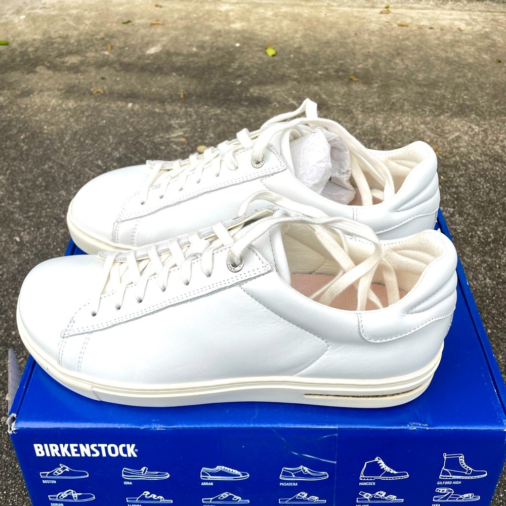 Birkenstock Bend Low White Leather size 40/US Womens 9